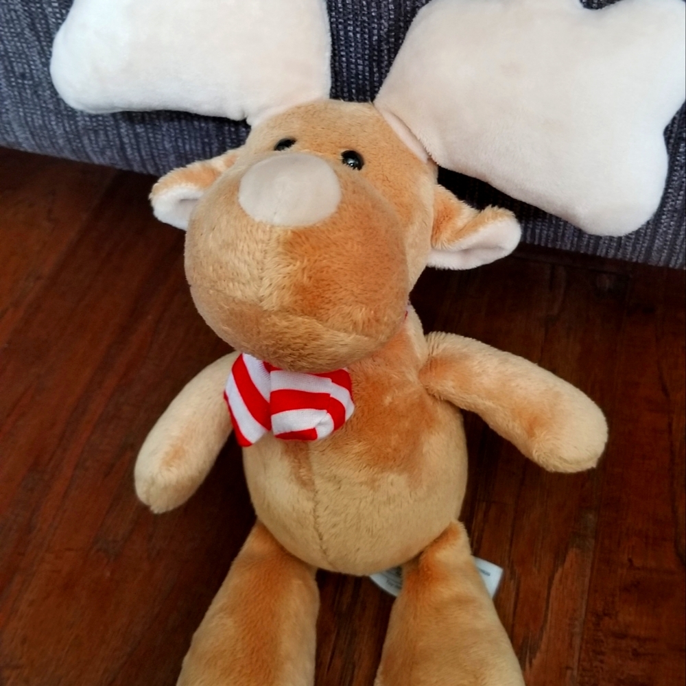 Holiday Reindeer Plush 12" L